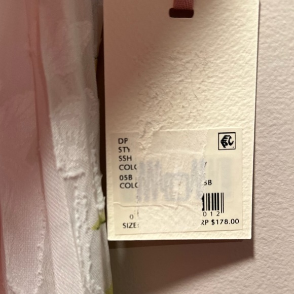 Alex Marie NWT Floral Halter Dress Semi Sheer, Chain Detail High Low Chiffon 2 - Picture 15 of 16